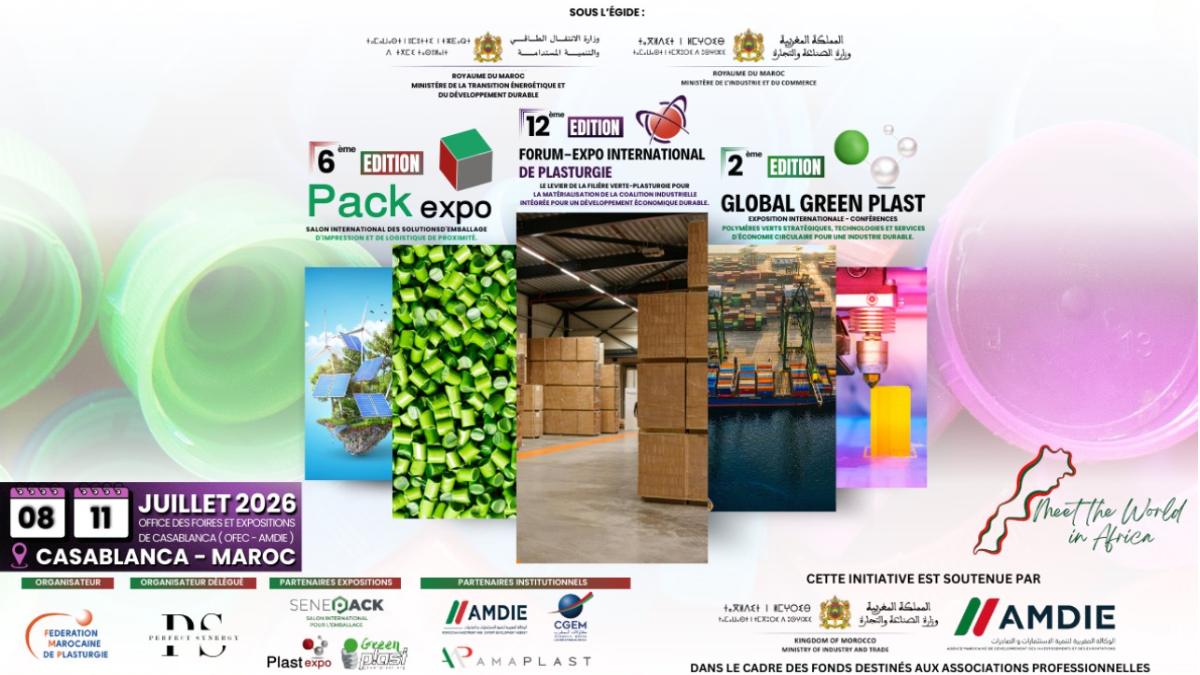 FEIP, PackExpo et Global Green Plast réunis à Casablanca !